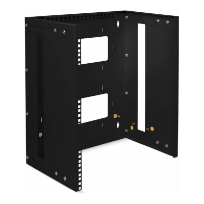 Кронштейн настенный Cabeus 19" 12U, цвет черный NC-12U-BK