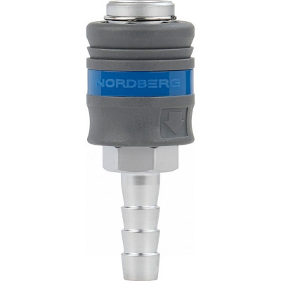 Разъем "мама" быстросъемный - елочка 10 мм, с пластиковой муфтой NORDBERG NPF10P