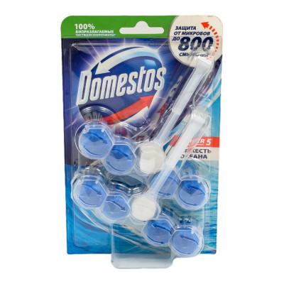 Блок для очищения унитаза дуо свежесть океана POWER 5 DOMESTOS 7X(2x55G) 8710447326060