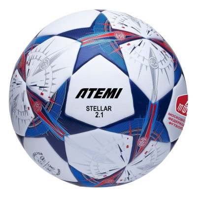 Мяч футбольный ATEMI STELLAR-2.1, PU+EVA, р.4, Thermo mould без швов, окружность 65-66 00-00009856