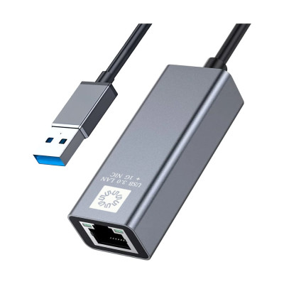 Кабель-адаптер 5Bites USB3.0 RJ45 1G AL GREY UA3-45-13BK
