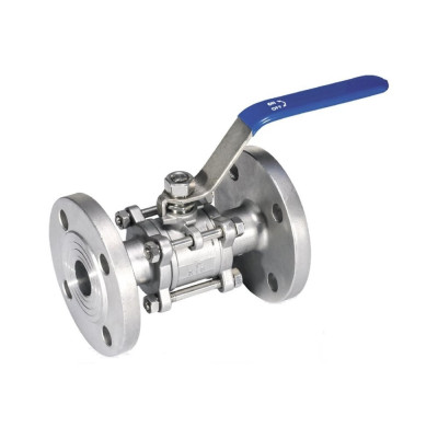 Кран шаровой АТКА нержавеющая сталь, 3-составной, фланцевый, Ду50, Ру16 1017010306