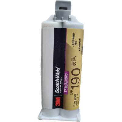 Клей двухкомпонентный эпоксидный 3М plus серый, картридж 48,5 мл DP190