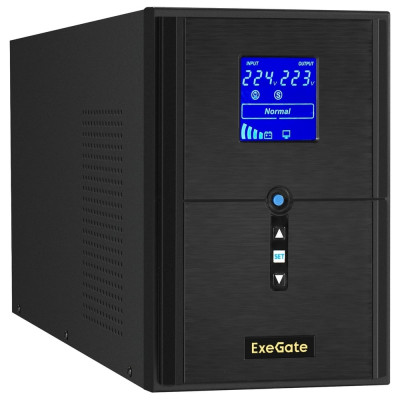 ИБП ExeGate инвертор, синус, для котла SineTower SZ-2000.LCD.AVR.3SH.1C13.USB 2000VA 1600W, чистая синусоида, LCD дисплей, AVR, 3*Schuko+1*C13, USB, линейно-инте 295989