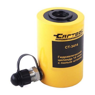 Гидравлический цилиндр Car-Tool 14т с полым штоком CT-3414