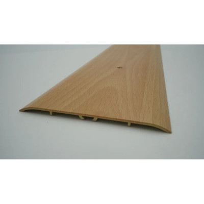 Стыкоперекрывающий алюминиевый порог Алком-М ПД 13 одноуровневый стык, 100x3 мм, 1350 мм, бук ПД13-0066