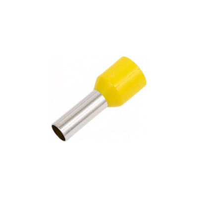 Наконечник штыревой втулочный изолированный КВТ НШВИ 6.0-10 (100шт./уп.) 92306