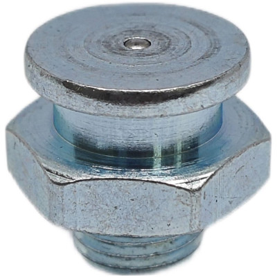 Пресс-масленка плоская оц. М1 16 мм. М10х1, комплект 10 шт., оцинкованная сталь, Европейский стандарт DIN71412, MasloSmenka 010503-10