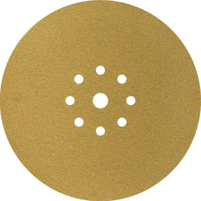 Шлифовальный круг на липучке ABRAFORM Giraffe GOLD 225 мм, 9 отв., Р120, 5 шт AF5-GG-120