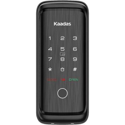 Электронный дверной накладной замок KAADAS R8-5 с отпечатком пальца черный R8-5 черный УТ-00005259