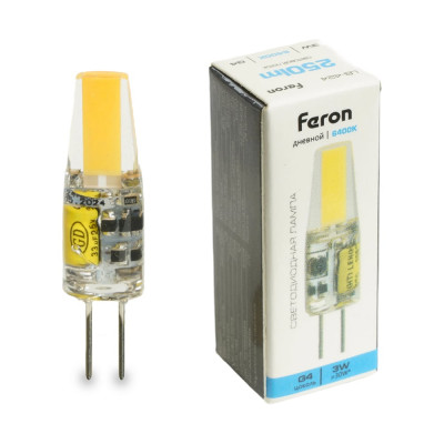 Лампа светодиодная FERON (3W) 12V G4 6400K JC, LB-42 51172