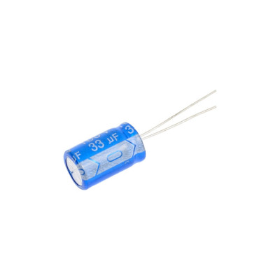 Конденсатор электролитический JB Capacitors, 33мкФ, 160В, 105C, 10x16 / P:5 мм, JRB2C330M05001000160000B-300