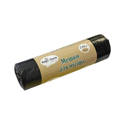 Мешки для мусора ANTELLA Magic Home 240 л, 5 шт., LDPE, 32 мкм 27185