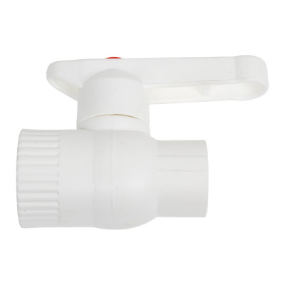 Кран шаровый комбинированный Damento с вн.резьбой 20x1/2" белый (10/80) 996100