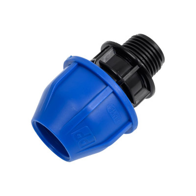 Муфта переходная Damento 20x1/2", наружная резьба, ПНД 011161