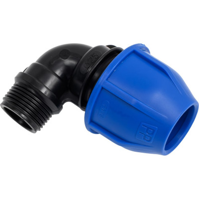 Отвод переходной Damento 25x3/4", наружная резьба, ПНД 011250