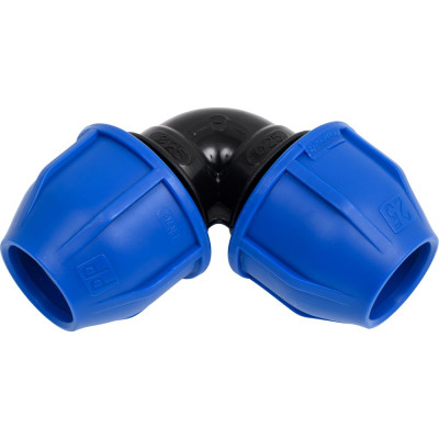 Отвод соединительный компрессионный Damento 25x90, ПНД 011224