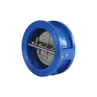 Клапан обратный Benarmo чугун, двухстворчатый, Ду50, Ру16, межфланцевый, створка - нержавеющая сталь 2 019-2318