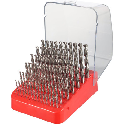 Набор сверл по металлу 1-10мм, DIN338 HSS-G 118 PRO, 91шт H-Tools 214223PRO