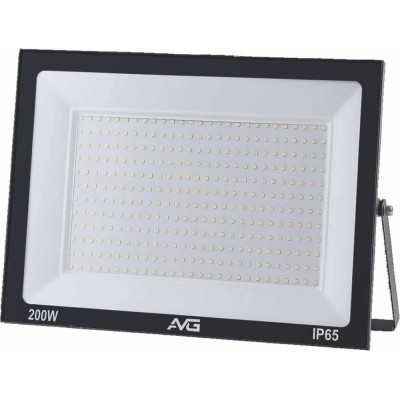 Прожектор светодиодный AVG СЕРИЯ 6 SDO-6 200Вт, 200-240В, 6500К, 260x30x195мм, IP65, черный СЕРИЯ 6 200ВТ