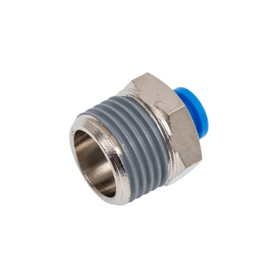 Пневмофитинг цанговый прямой с наружной резьбой HIMPT PC 6-04 (R1/2) 00-00008607