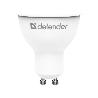 Светодиодная лампочка DEFENDER MR16-10W-840-GU10 софит, нейтральный белый, 1 шт. 95321