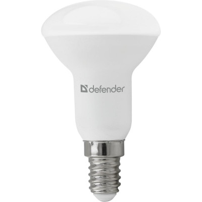 Лампочка светодиодная Defender R50-6W-830-E14 рефлектор, теплый белый, 1 шт. 95507