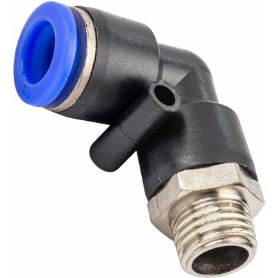 Фитинг угловой для пластиковых трубок Forsage 10 мм с наружной резьбой 1/4 F-SPL10-02(59405)