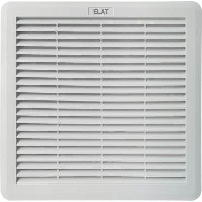 Вентилятор с фильтром ELAT IP54 150x150 мм 162 м3 (вырез 125×125 мм) 50/60 Hz AC230В SFF150 SFF150-230B-CE