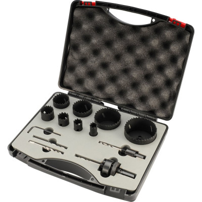 Набор коронок H-Tools Bi-metall 16-67мм HSSE-Co8 13 предметов 04403210