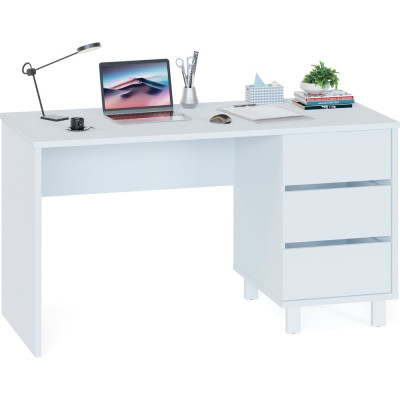 Письменный белый стол СОКОЛ СПм-210 00-00015564