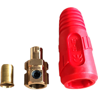 Вилка кабельная усиленная/красная Профессионал 10-25 мм, 2 шт 659843