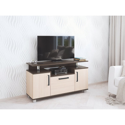 Тумба под телевизор Арника 003 С, венге/дуб молочный 00-00022857