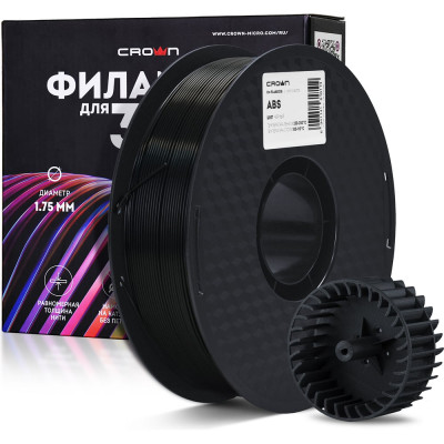 Пластик для принтера CROWN MICRO CM-FILABS020B ABS Чёрный CM000003725