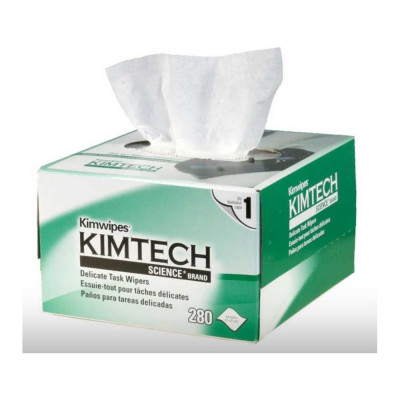 Салфетки протирочные безворсовые НК-Групп Kim Wipes для оптики (коробка 280шт) 000629