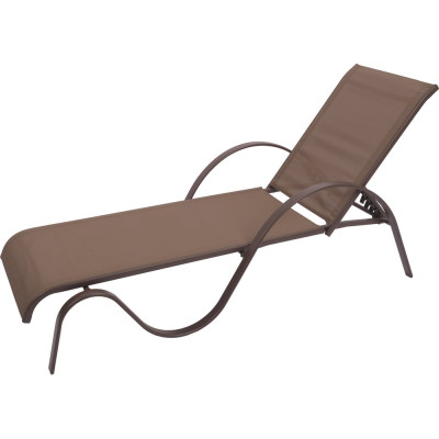 Шезлонг ООО "Фотон" САЛЕРНО алюминиевый с текстиленом AB1008