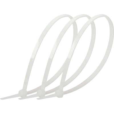 Кабельная стяжка ЭРА NO224193 (хомут) нейлоновая 4.8x300 мм белая (100 шт/уп) Simple Б0066026