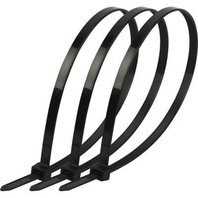 Кабельная стяжка ЭРА NO224197 (хомут) нейлоновая 2.5x200 мм черная (100 шт/уп) Simple Б0066031