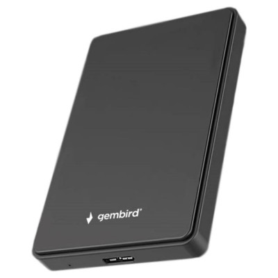 Внешний корпус Gembird USB 3.0 для 2.5 HDD/SSD, порт MicroB, SATA III, пластик, черный, коробка EE2-U3S-40