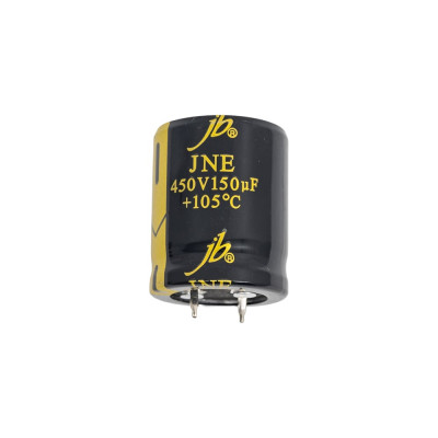 Конденсатор электролитический JB Capacitors 150мкФ, 450В, 105C, 25x30мм, (Snap-In) JNE2W151M10002500300-369