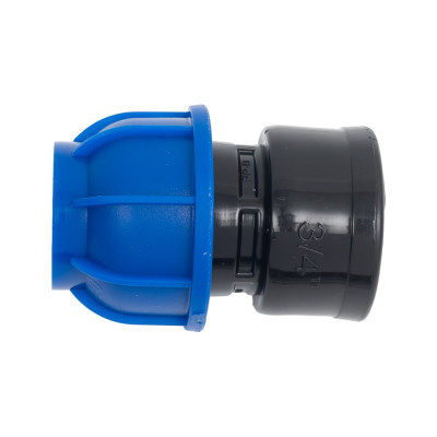 Компрессионная заглушка Millennium ПНД универсальная 20-3/4 с внутренней резьбой PFZU20