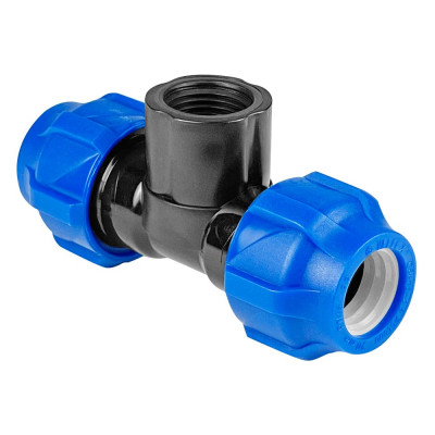 Компрессионный тройник переходной Millennium ПНД 20-1/2" с внутренней резьбой PFTF2012