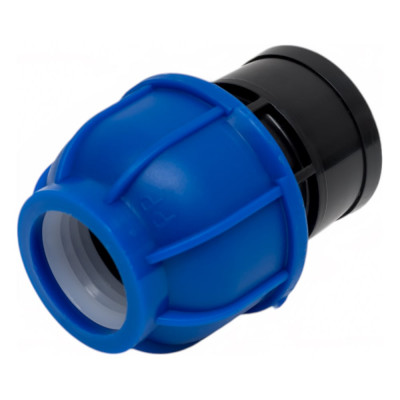 Муфта компрессионная для ПНД труб Millennium 25- 3/4 с внутренней резьбой PFMF2534