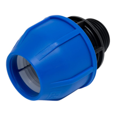 Муфта компрессионная для ПНД труб Millennium 32-1 с наружной резьбой PFMM3210