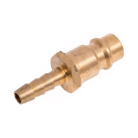 Переходник со шланга на быстросъемное соединение (рапид папа - елочка 6 мм) INTERTOOL PT-1821