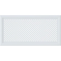 Декоративный экран для радиаторов и батарей Cosca Decor Модерн 600x1200 мм, белый, готика, с рамкой СПБ003090