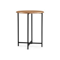 Журнальный стол Woodville Грейс дуб вотан, черный 516568