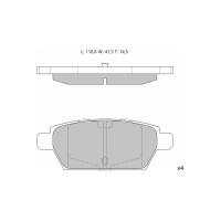 Колодки тормозные дисковые AV180 (противоскрипная пластина в комплекте) Avantech 1740225