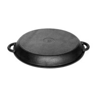 Крышка-сковорода Davr Metall davrmetall чугунная, диаметр 36 см, для казана 10 литров крыш(сков)10л