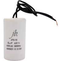 Пусковой конденсатор JB Capacitors 6 мкф, 450 В, 35x65, JFS-18 (гибкие выводы) JFS18A6605J000000B-79